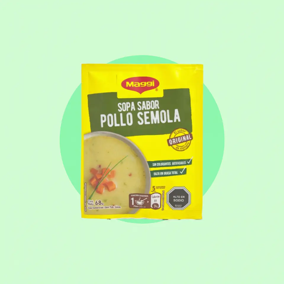 Sopa Pollo con Sémola 1