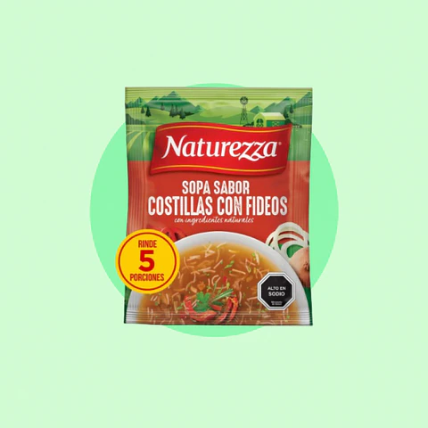 Sopa Costillas con Fideos
