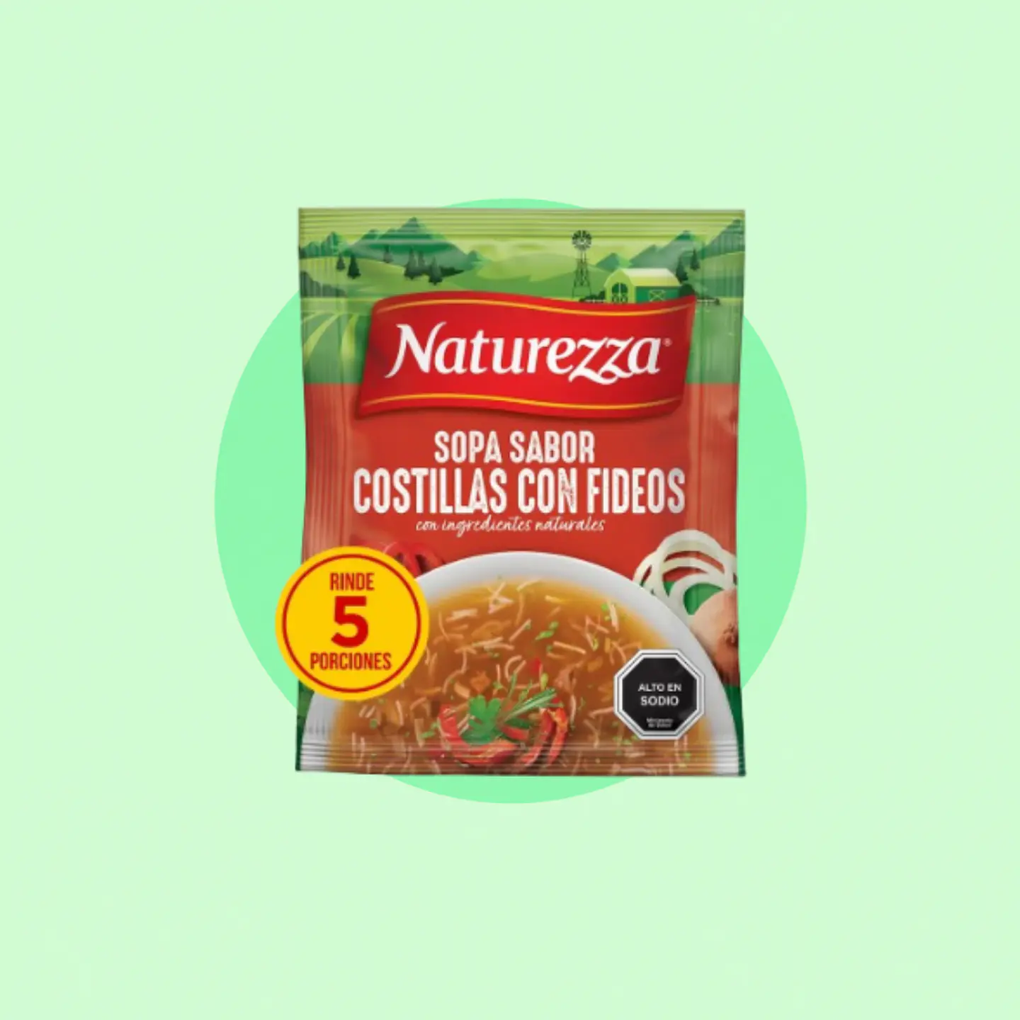 Sopa Costillas con Fideos 1