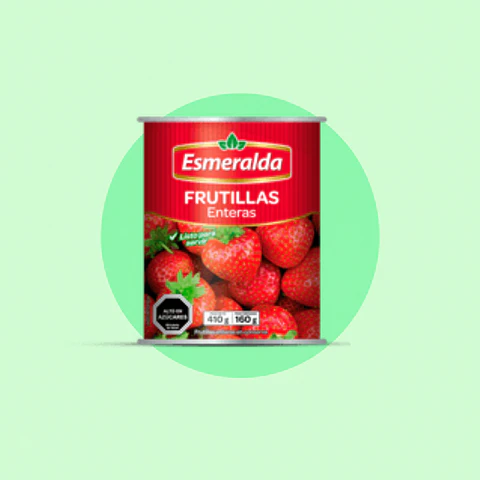 Frutillas Enteras Esmeralda 410 Gramos