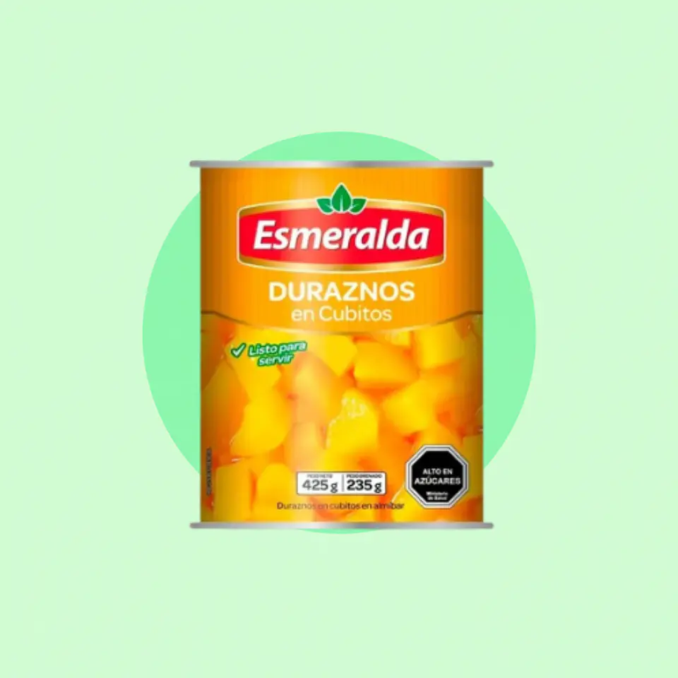 Duraznos en Cubitos Esmeralda 425 Gramos 1