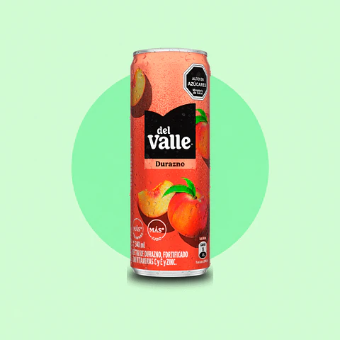 Del Valle en lata sabor Durazno 340 ML