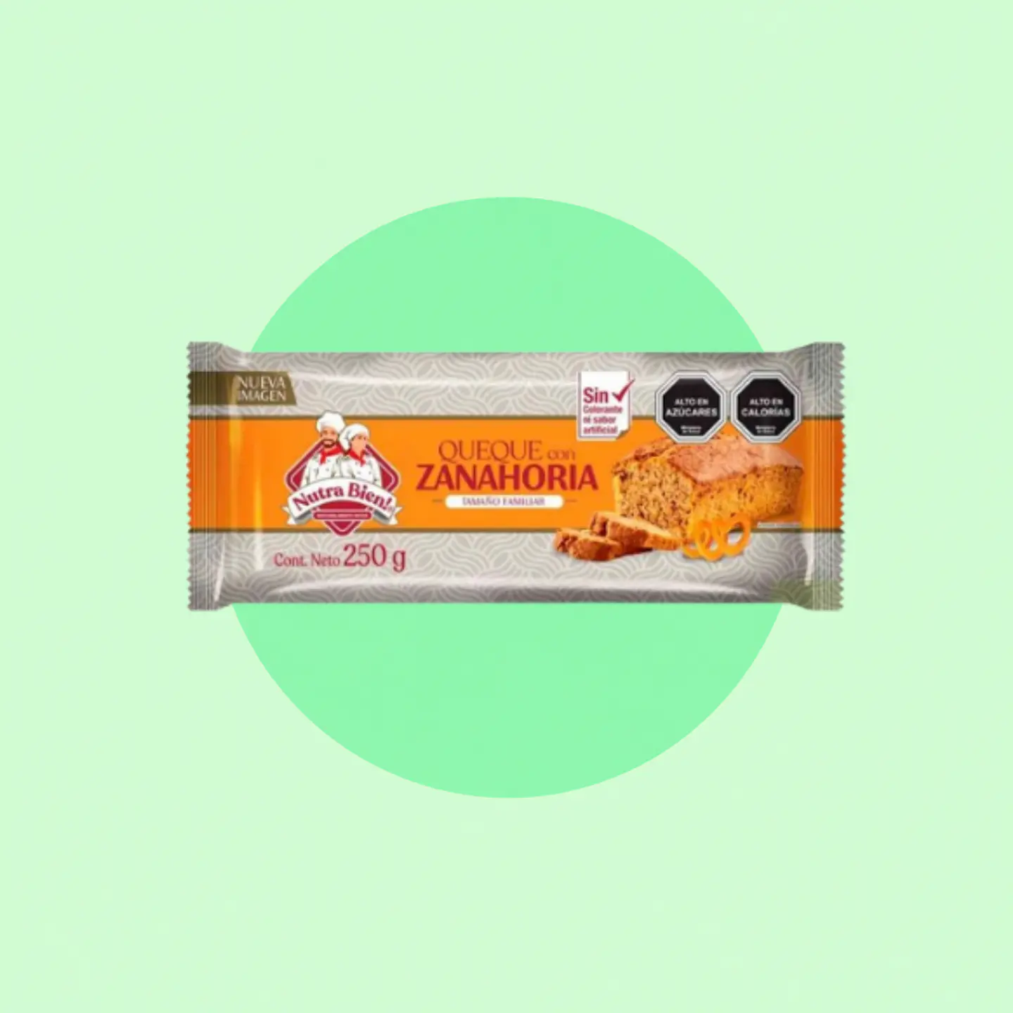 Queque Zanahoria Nutrabien 250 Gramos 1