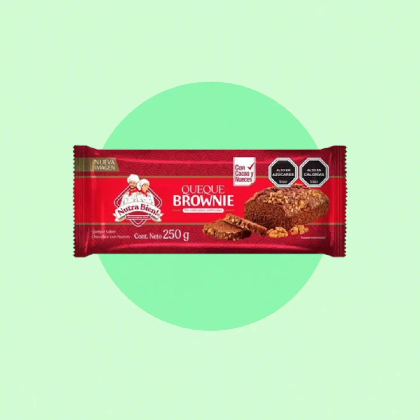 Queque Brownie Nutrabien 250 Gramos 1