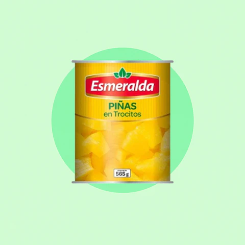 Piñas en trocitos Esmeralda 565 Gramos