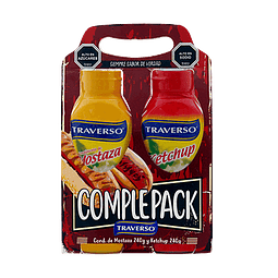 COMPLEPACK MOSTAZA Y KETCHUP TRAVERSO 240 G