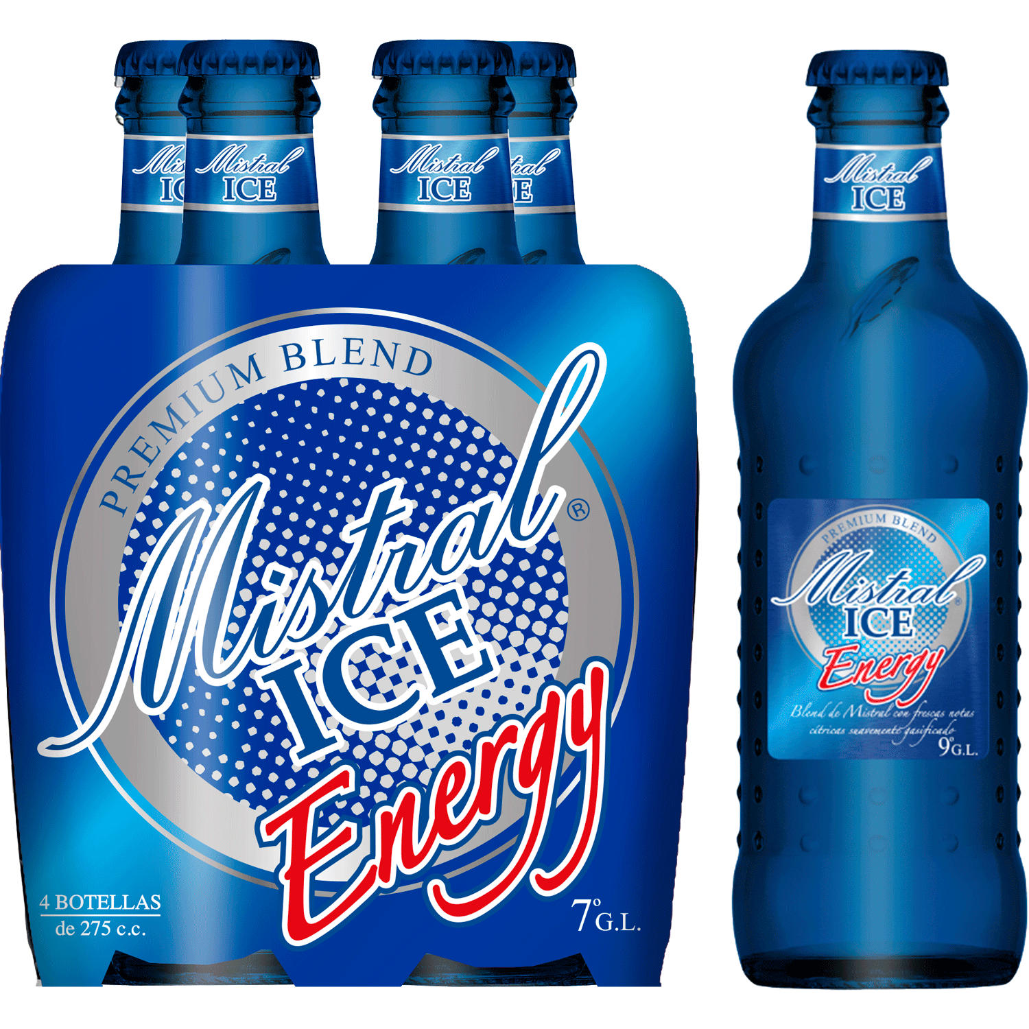 PACK MISTRAL ICE ENERGY 4 BOTELLAS