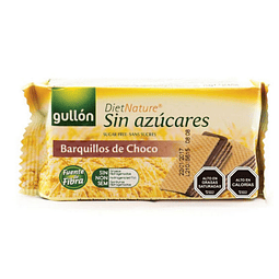 BARQUILLOS DE CHOCOLATE SIN AZUCAR GULLON 60 GR