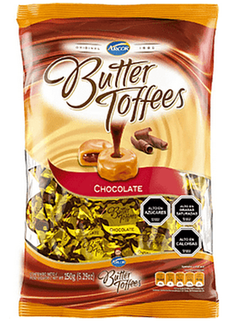 CALUGA BUTTER TOFFEES CHOCOLATE 130 GR