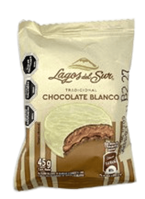ALFAJOR CHOCOLATE BLANCO LAGOS DEL SUR 45 G