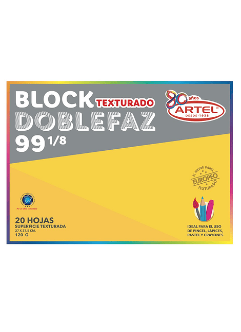 BLOCK DOBLEFAZ 27X37X5 CM ARTEL 20 HJS