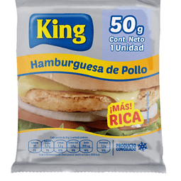 HAMBURGUESA POLLO KING 50 G