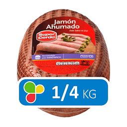 JAMON CERDO AHUMADO SUPER CERDO 1/4 KG