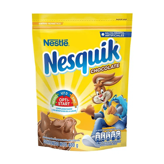 NESQUIK POLVO CHOCOLATE 400GR