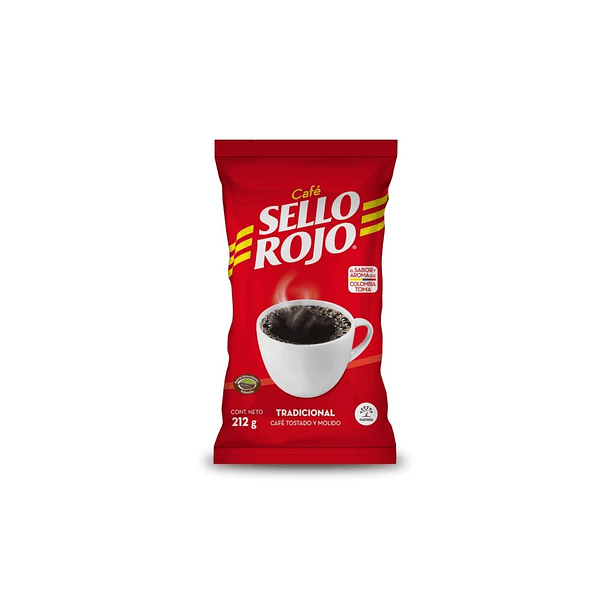 CAFE SELLO ROJO TRADICIONAL 212g UND