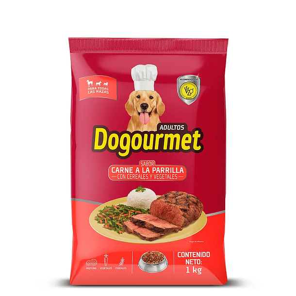 ALIMENTO PERRO DOGOURMET CARNE PARRILLA 1KLS