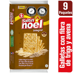 GALLETA SALTIN NOEL INTEGRAL 9UND 216g PA 