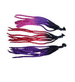 Trenzas multicolor para cascos