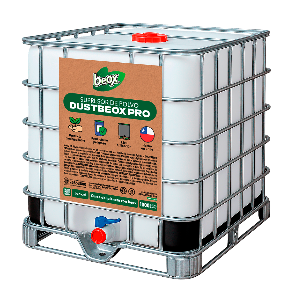 DustBeox PRO - 1000 Litros Supresor de Polvo 1