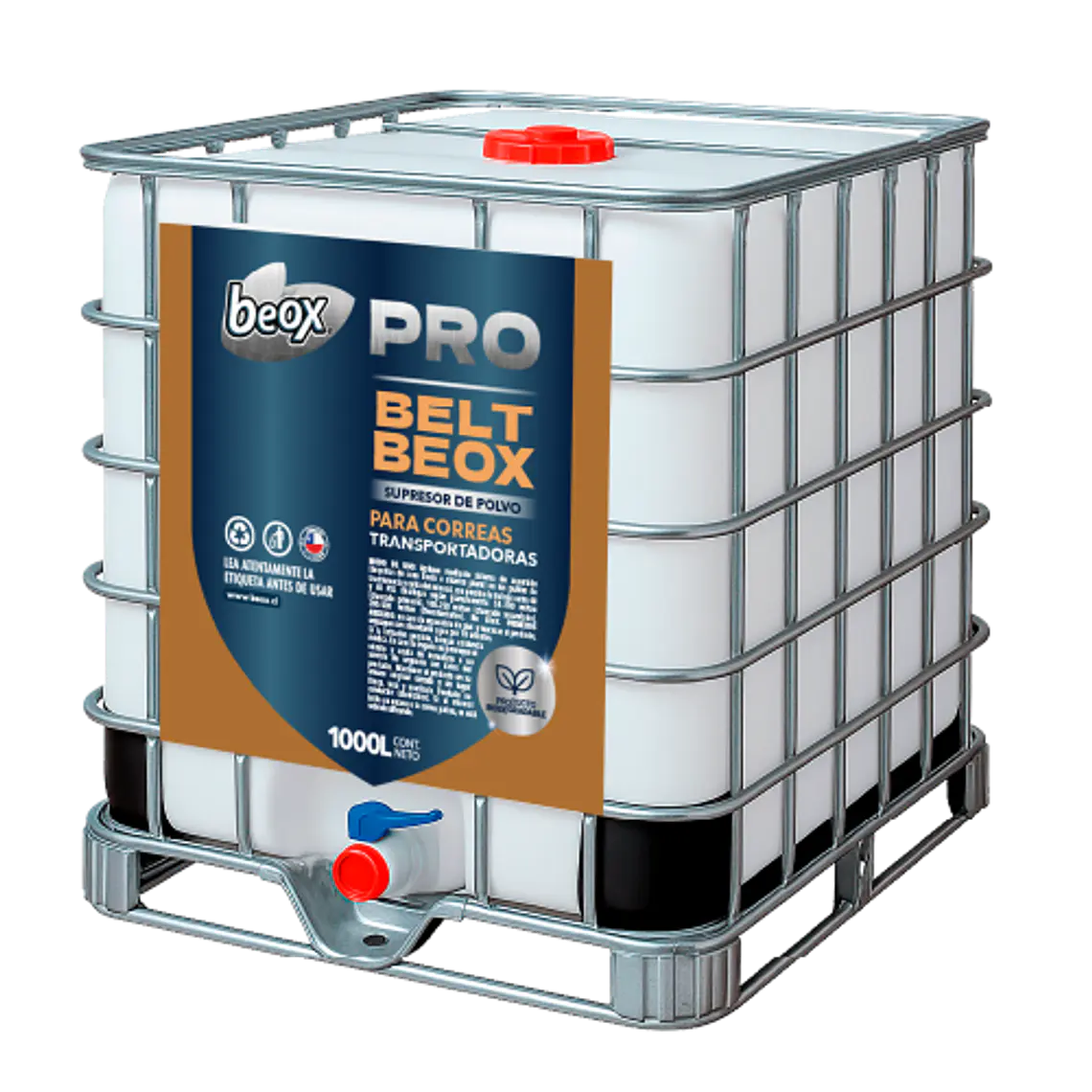 BeltBeox – Supresor de Polvo para Correas Transportadoras | IBC 1.000 L 1