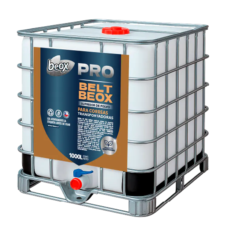 BeltBeox – Supresor de Polvo para Correas Transportadoras | IBC 1.000 L 1