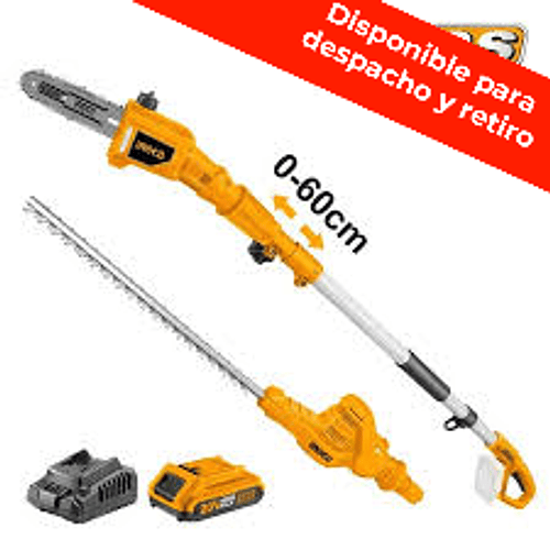 CORTASETO CON PERTIGA + BAT 2AH Y CARG NORMAL 20V/460MM INGCO CPHT2016012