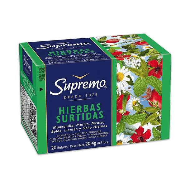 TÉ HIERBAS SURTIDAS 23,4G - SUPREMO