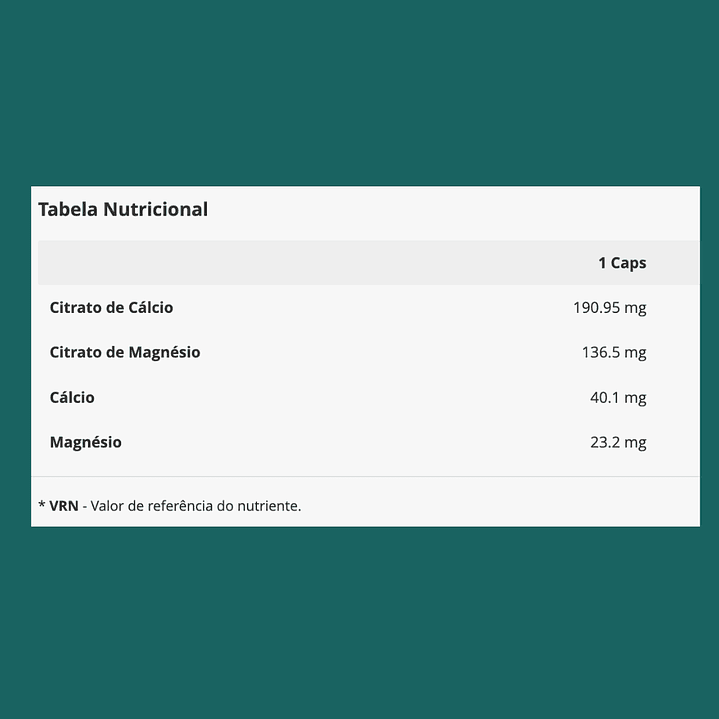 Calcium + Magnesium 60 Caps 2