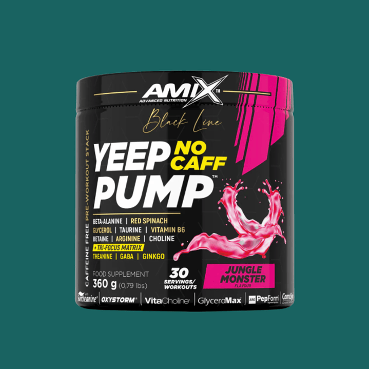 Pré-Treino Yeep Pump Sem Cafeína 360gr – Black Line 1