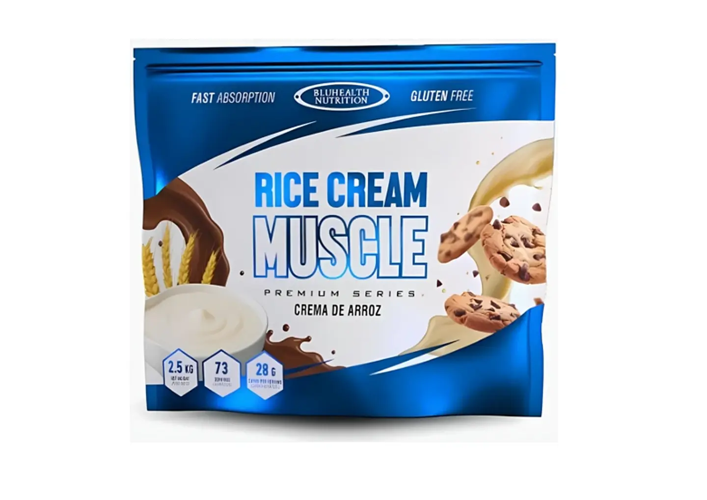 Rice Cream Muscle BlueHealth Nutrition 2.5 kg 1