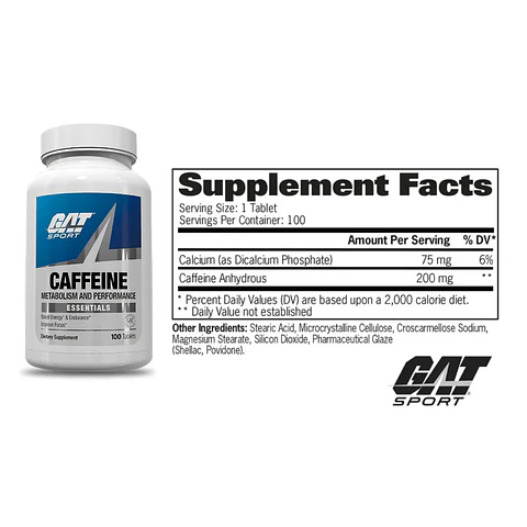 GAT Caffeine 100 Tablets