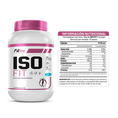 Proteina Iso Fit 2.43 Lb- Fit Fem