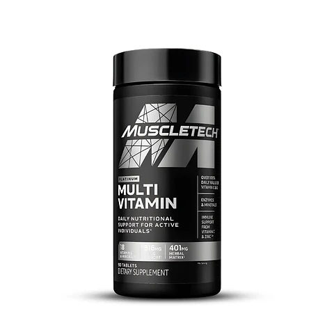 MuscleTech, multivitamínico Platinum, 180 tab