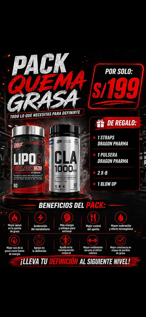 Lipo 6 black y CLA Universe Nutrition