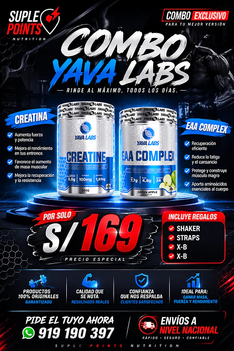 Combo Yava Labs Creatina + EAA Complex