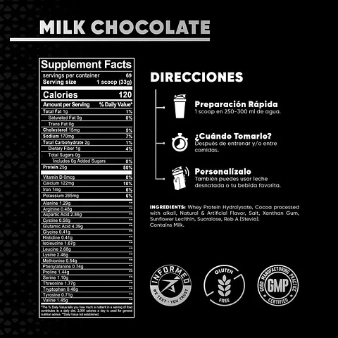 PROTEINA LAB NUTRITION 100% HYDROLYZED 5LB