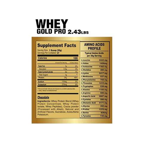 Level Pro | Whey Gold Pro 2.43Lbs