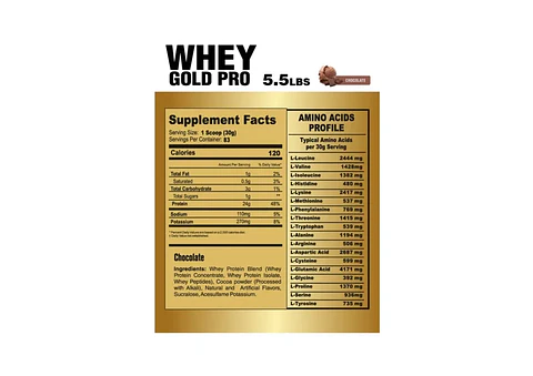 Level Pro | PROTEINA WHEY GOLD PRO 2.5KILOS