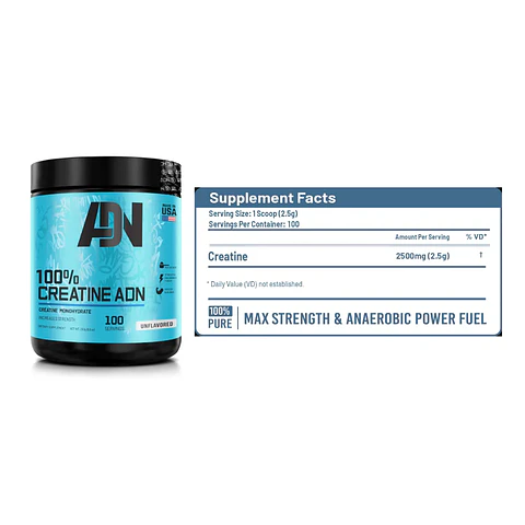 Creatina ADN 250 G - Creatina Monohidratada y Micronizada