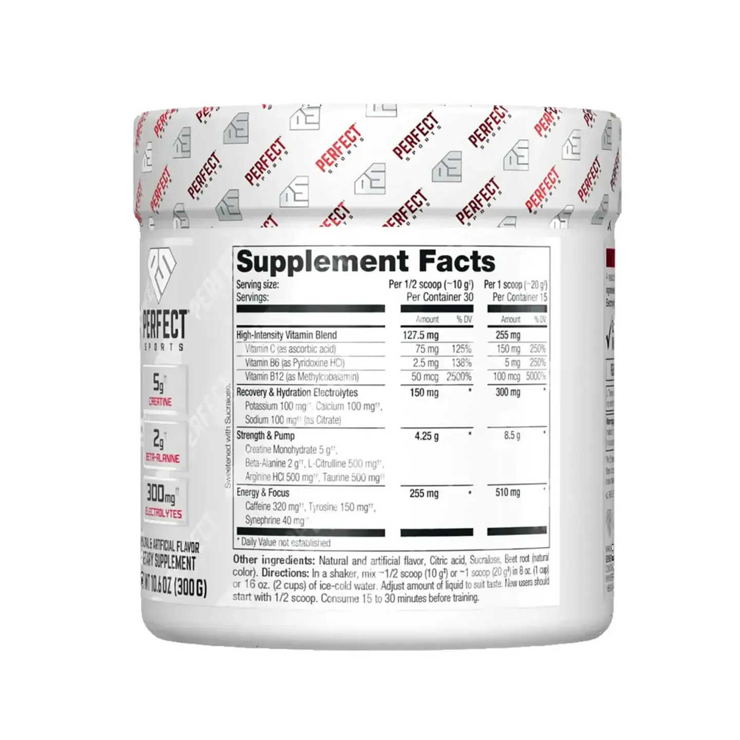 Pre entreno Iprep Perfect Sports Fruit Punch Candy 30 tomas 2