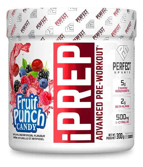 Pre entreno Iprep Perfect Sports Fruit Punch Candy 30 tomas