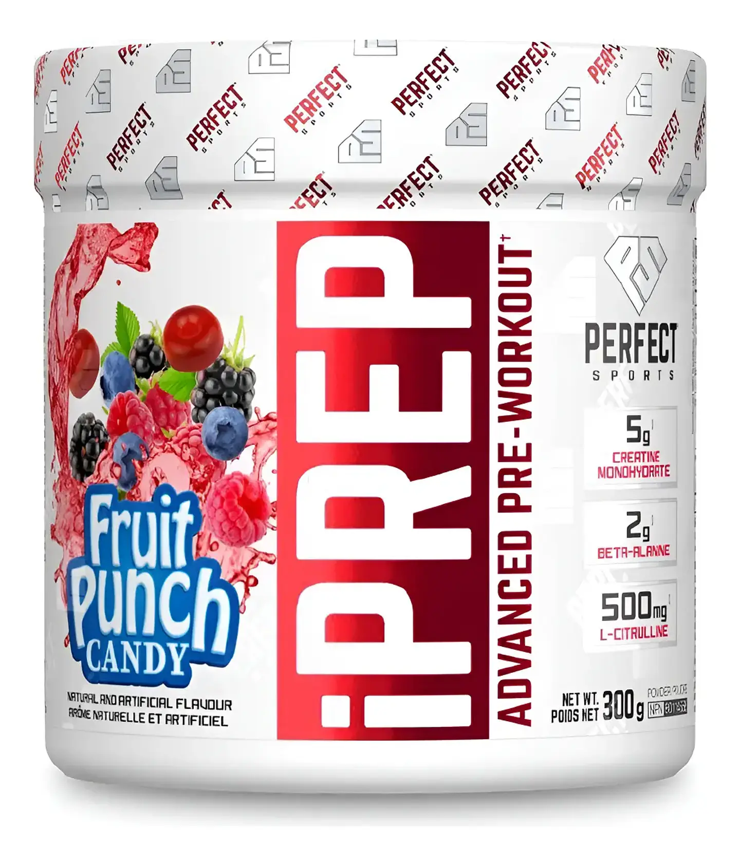 Pre entreno Iprep Perfect Sports Fruit Punch Candy 30 tomas 1