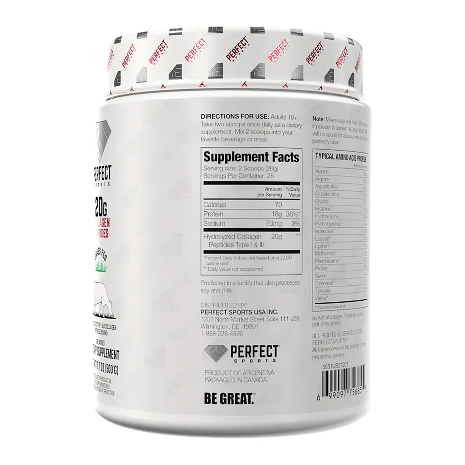 Colageno Collagen Peptides 500 gr Perfect Sports 2