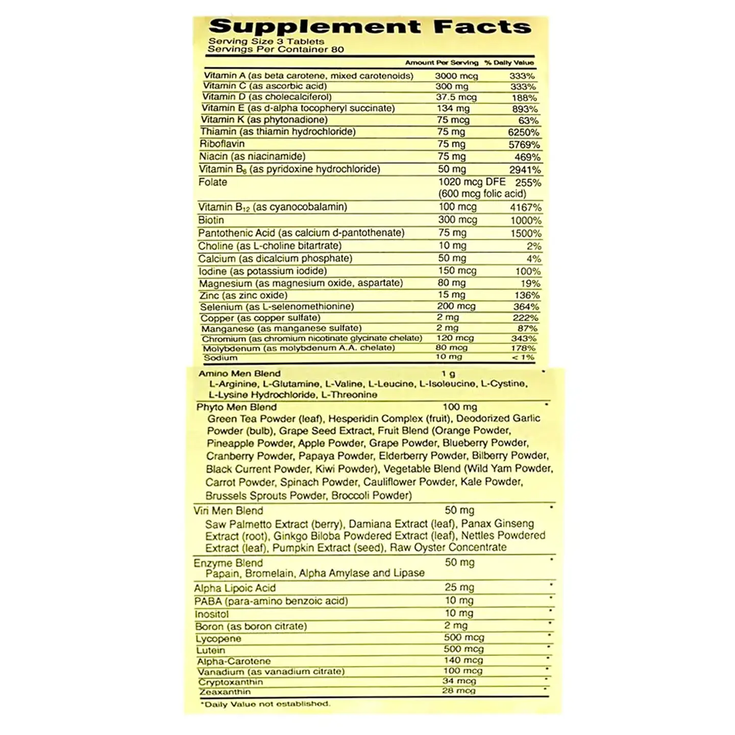Multivitaminico Optimen Optimum Nutrition 240 Caps 2