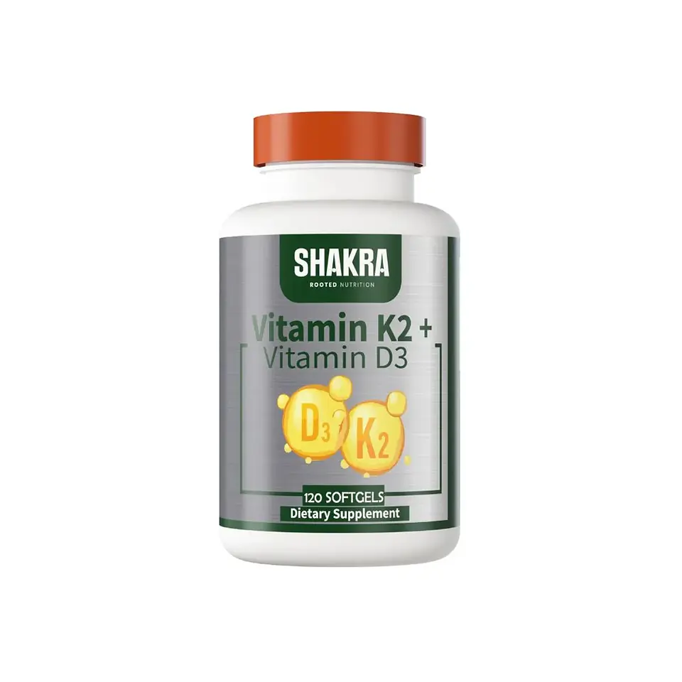 Shakra Vitamina K2 + D3 120 Softgels 1