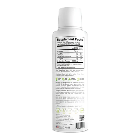 L-Carnitine 3000 MG / L-Carnitina LAB NUTRITION 32 serv - Lemon Lime