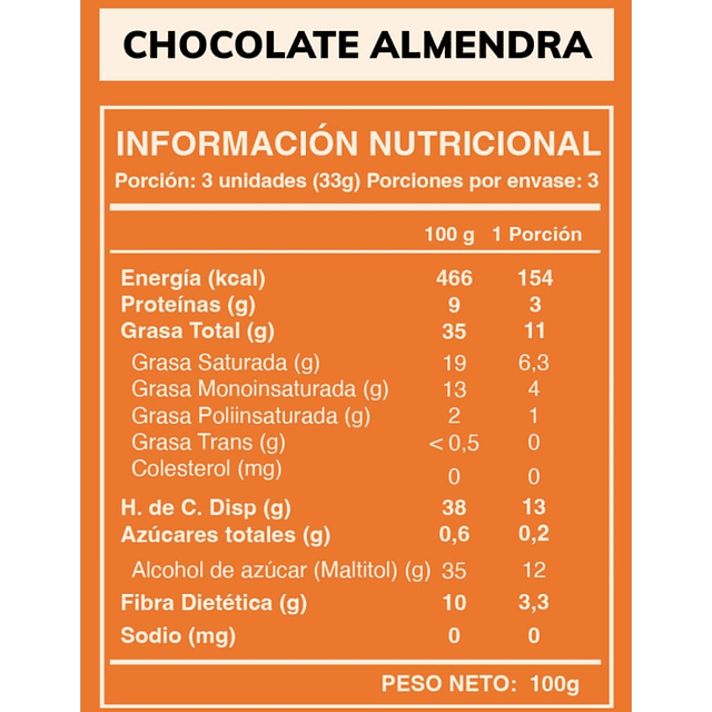 Wild Fit Chocolate En Barra Con Almendras 60% Cacao 100gr