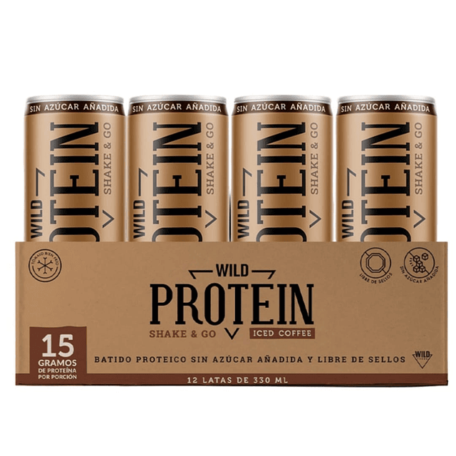 Wild Protein Shake & Go 330ml (pack 12)