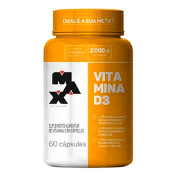 Vitamina d3 60 capsulas