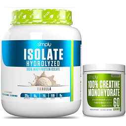 Simply Isolate 100% Hydrolysed 5 lb + Creatina monohydrate Simply 300gr